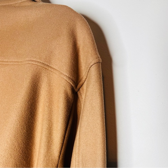 Aritizia Wilfred Rialto Tan Wool Coat with belt - Picture 9 of 12